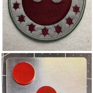 Colonel Ward New Republic Patch and Rank Badge