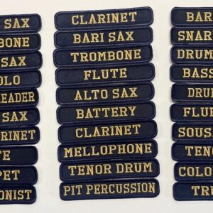 Marching Band Instrument/Position Title Patch
